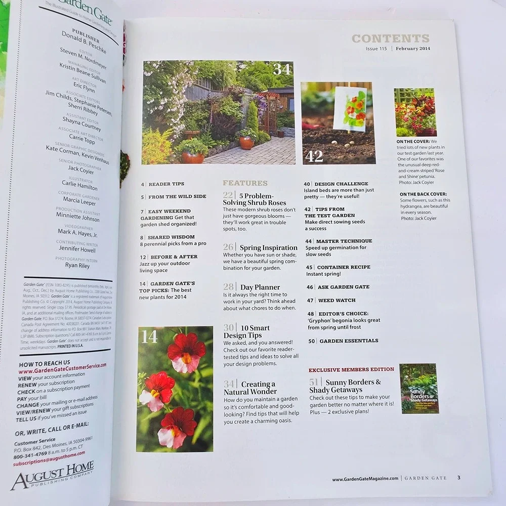 Garden Gate Magazine Feb 2014 Issue 115 Exclusive Members Edition